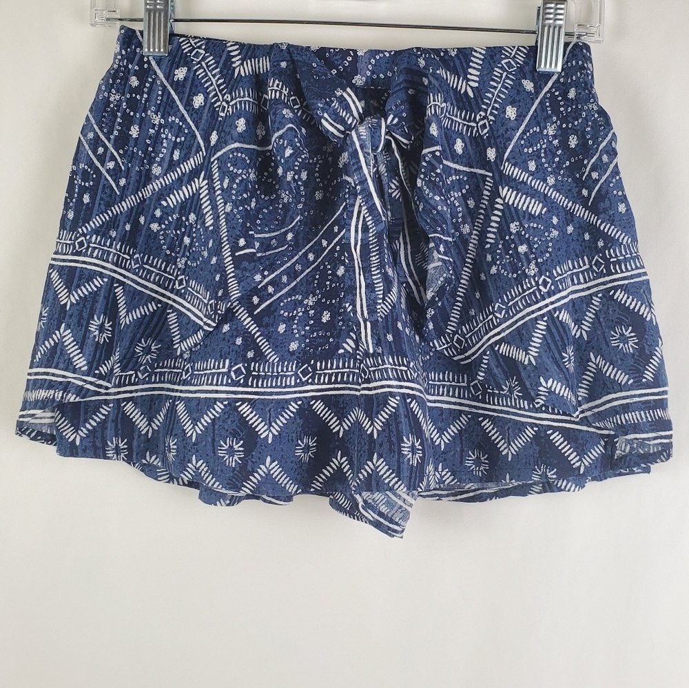 Abercrombie & Fitch Blue Wrap Tie Front Shorts XS